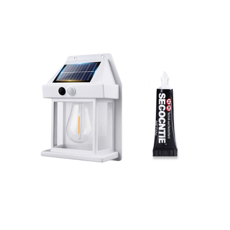☀️💡 Solcellsdriven vägglampa med rörelsesensor – IP65-vattenskydd, trådlös installation och smart utomhusbelysning 🏡✨