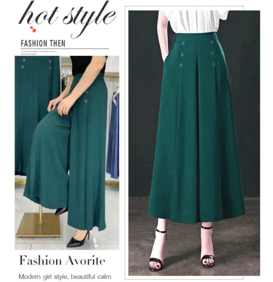 🔥 PLISSÉBYXOR - ÅRETS TRENDIGA MUST-HAVE! 🔥  👖 Snygga & Smala Silhuett ✨ Elegant Vida Ben för Perfekt Passform 💃 Superbekväma & Rörliga