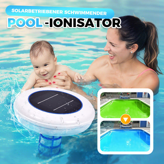 🏊 60% RABATT NU! ☀️ Solenergidriven Pooljonisator – Bästsäljare! Kristallklart Vatten Utan Kemi – Perfekt för Badpoolen 🌊