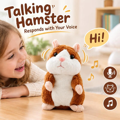 🐹✨ Pratande plyschhamster – upprepar det du säger, skakar på huvudet & sprider glädje i vardagen 💕🎶