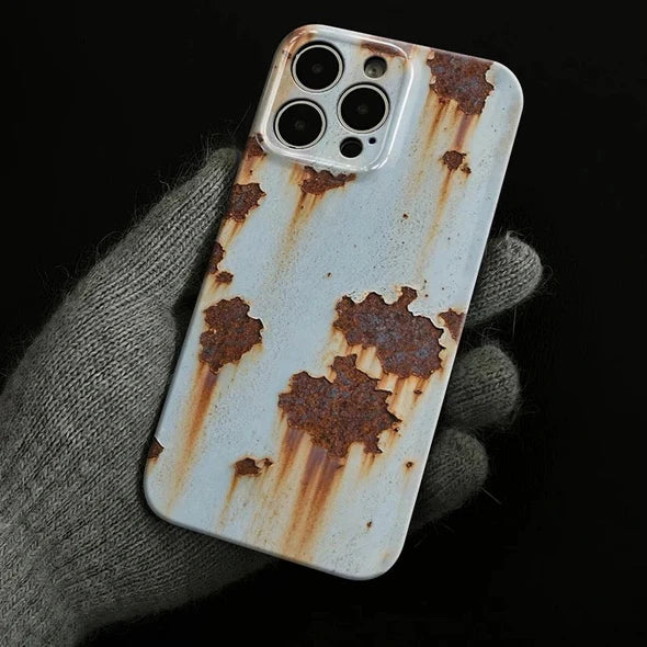 🔥📱 Nyinkommet 2025 – Vintage iPhone-skal i rostfritt stål🛡️!
