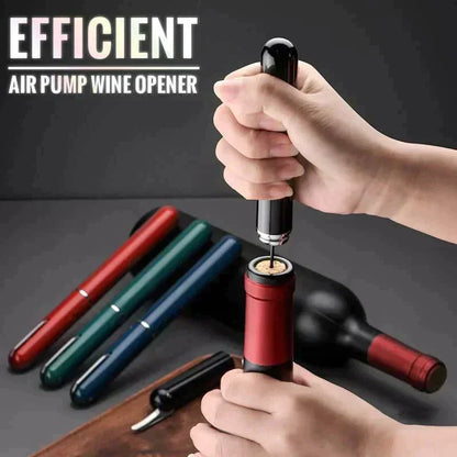 🍷 KJØP 2 FÅ 1 GRATIS! ⚡ Flaskeåpner med luftpumpe – Åpnes på 3 sekunder, stilig penndesign og inkluderer kran 🔧