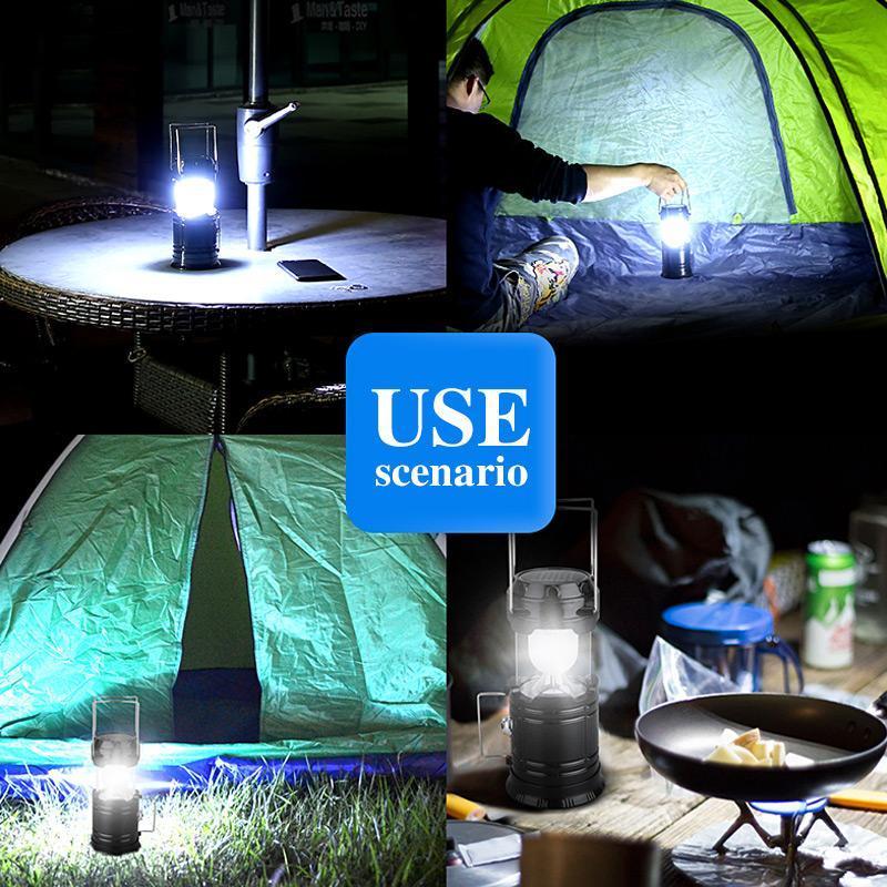 🔥3 i 1 LED-Flamma Campinglykta