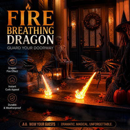 🐉 Skapa kuslig Halloweenstämning direkt – skrämmande drakdekoration som verkligen drar blickarna till sig