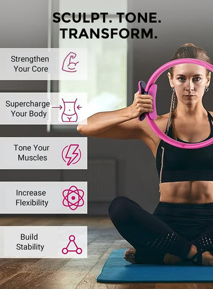 🏆 Motstandstreningsring for pilates – multifunksjonell treningsring 