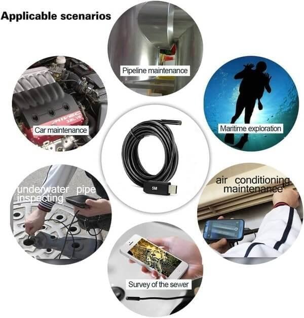 2026 💥3-i-1 plug-and-play endoskopkamera – kompatibel med Android, iPhone, iPad och PC