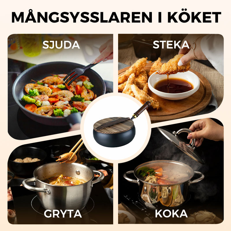 🍳🔥 Obelagd järnpanna – naturlig non-stick utan kemisk beläggning & hållbar matlagning ✨