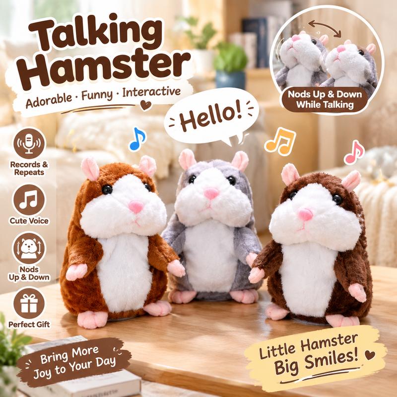 🐹✨ Pratande plyschhamster – upprepar det du säger, skakar på huvudet & sprider glädje i vardagen 💕🎶