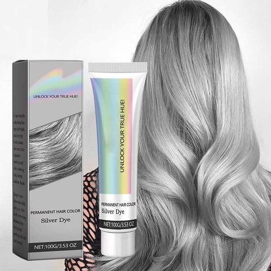 🦳 Skapa en fräsch och naturlig silverlook✨ 2-i-1 silverhårfärg – med rena nordiska växtextrakt
