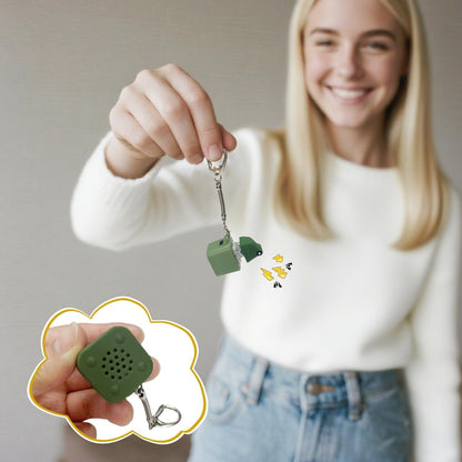 🔥Heta erbjudanden - Upp till 50% rabatt🔥Frog Croak Fidget-leksak - Uppladdningsbar Grodkväkande Nyckelring, Grodkväkande Stresslindrare med Färgade Ljus, Rolig och Bärbar Ångestlindrande Leksak