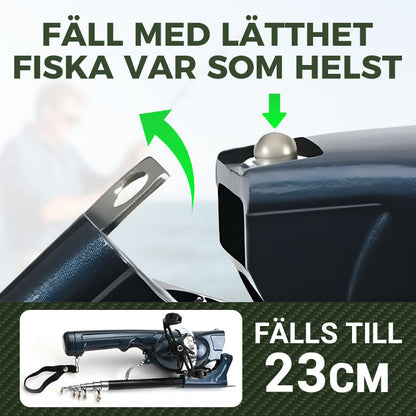 🔥59% rabatt på Black Friday🔥Vikbara fiskespön Självlinjiga bärbara gjutspön i fickformat