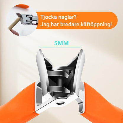 👍KÖP 1 FÅ 1 GRATIS🔥Anti-stänk snedställd nagelklippare med bred öppning