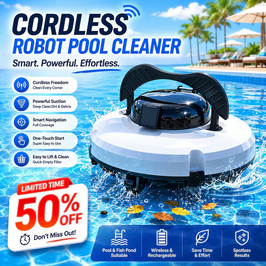 🥳 2026 HET REA 🥳💞 50K+ SÅLDA! 🌊🤖 50 % RABATT! Sladdlös poolrobot – Smart, kraftfull & enkel att använda. Din gnistrande pool väntar! ✨🏊