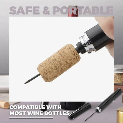 🍷 KJØP 2 FÅ 1 GRATIS! ⚡ Flaskeåpner med luftpumpe – Åpnes på 3 sekunder, stilig penndesign og inkluderer kran 🔧