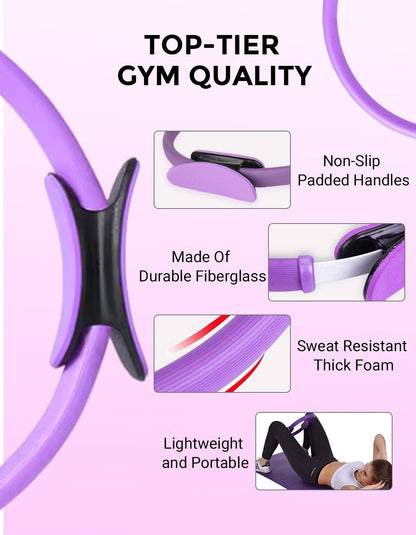 🏆 Motstandstreningsring for pilates – multifunksjonell treningsring 