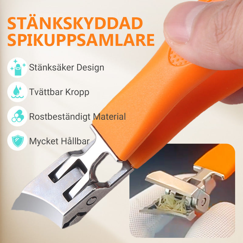 👍KÖP 1 FÅ 1 GRATIS🔥Anti-stänk snedställd nagelklippare med bred öppning