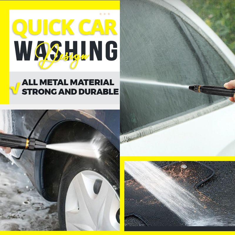 🚿 Högtryckstvätt för Bil & Trädgård 💦🚗 | 8 Spraylägen & Slitstarkt Metallhölje