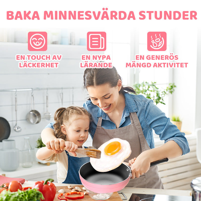 👧🏻 58% RABATT! 🎉 22-delars Mini-Köksleksak – Ljud & Ljus, Utvecklande & Realistisk Lek 🍳📦