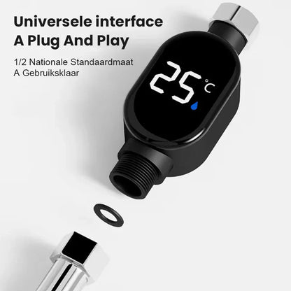 💧Duschtermometer🌡️ Inget mer gissande – omedelbar temperatur! 🚿