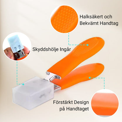 👍KÖP 1 FÅ 1 GRATIS🔥Anti-stänk snedställd nagelklippare med bred öppning