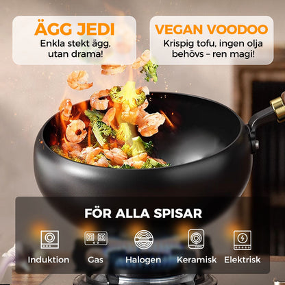 🍳🔥 Obelagd järnpanna – naturlig non-stick utan kemisk beläggning & hållbar matlagning ✨