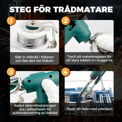 🔥 80W SUPER-SVETSPISTOL 🔧 💨 Snabb uppvärmning på bara 30 SEKUNDER! 🎯 Professionell precision för: ✅ Små reparationsjobb ✅ Elektronikfix ✅ DIY-projekt