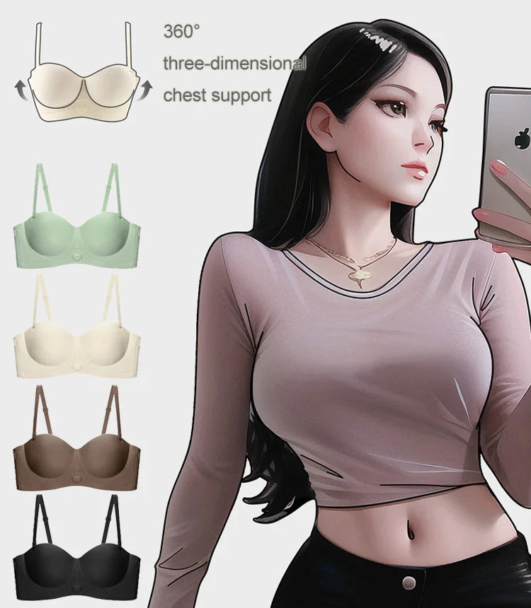 💃✨(Halvkupa med hjärta) Sömlösa underkläder för kvinnor