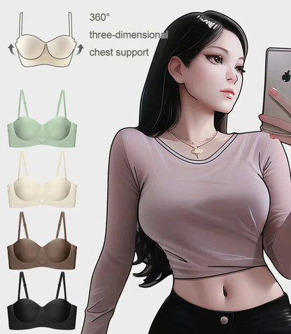 💃✨(Halvkupa med hjärta) Sömlösa underkläder för kvinnor