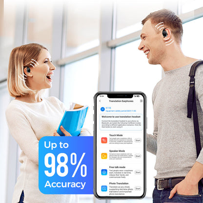 🎧AI röstöversättning Bluetooth-öronsnäckor