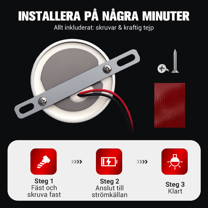 Universella vattentäta LED-chassibelysningar