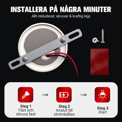 Universella vattentäta LED-chassibelysningar
