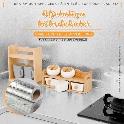 Självhäftande Skyddsfolie för Kök – Olje- och Vattentät, Klippbar i Valfri Storlek
