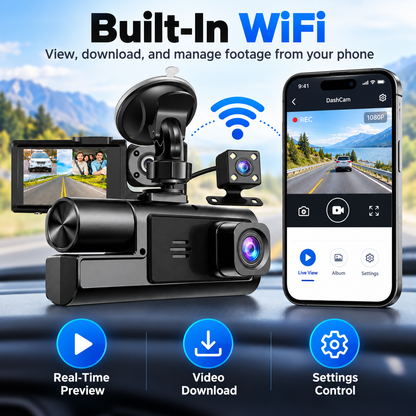 🚗📹 1080P dashkamera för bilen – fånga det som händer på vägen och dokumentera dina bilresor ✨