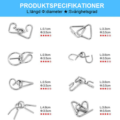 Disentanglemen Järnlänk Lås upp Interlock Spel