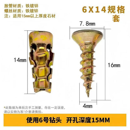 🛠️🔩 Självborrande Pluggset med Skruvar 📏 Fästtillbehör för Enkel Väggmontering