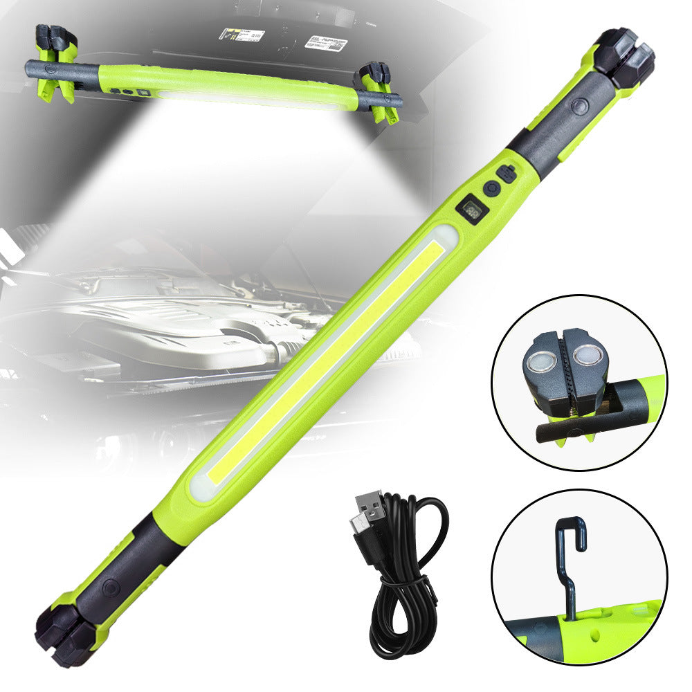 ⚡🔦 3000LM LED-arbetslampa – magnetisk bas, krok & 5200mAh batteri för bilreparationer, hantverk och utomhusbruk 🔋✨