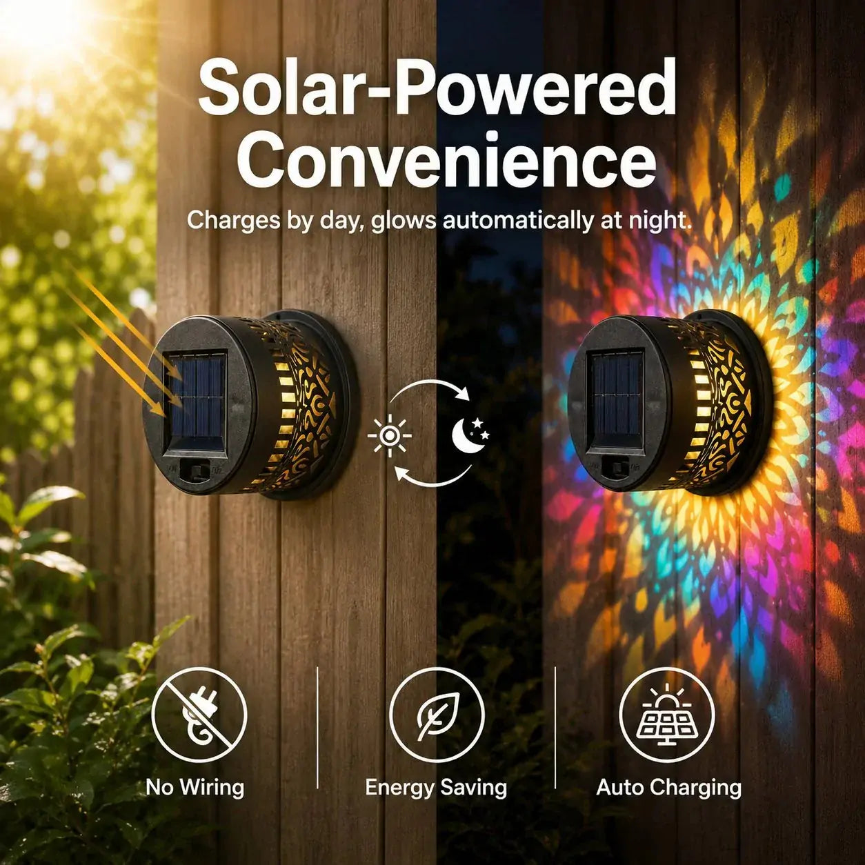 📢📢50% RABATT!!! ⏰Soldriven Mandala-Projektorlampa