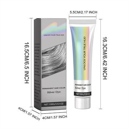 🦳 Skapa en fräsch och naturlig silverlook✨ 2-i-1 silverhårfärg – med rena nordiska växtextrakt