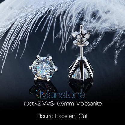 💎 60 % RABATT! ✨ Øredobber med seks klor og diamanter – Klassisk design, tidløs eleganse og perfekt gave ✨ 