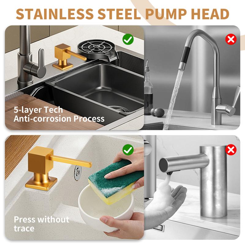 🧴✨ Diskmedelsdispenser med 99 cm slang & 360° rotation – håll diskbänken renare och mer organiserad 🚰