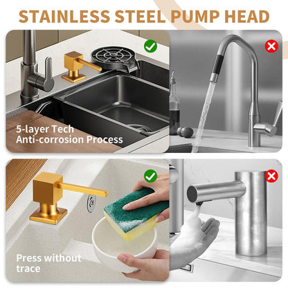 🧴✨ Diskmedelsdispenser med 99 cm slang & 360° rotation – håll diskbänken renare och mer organiserad 🚰