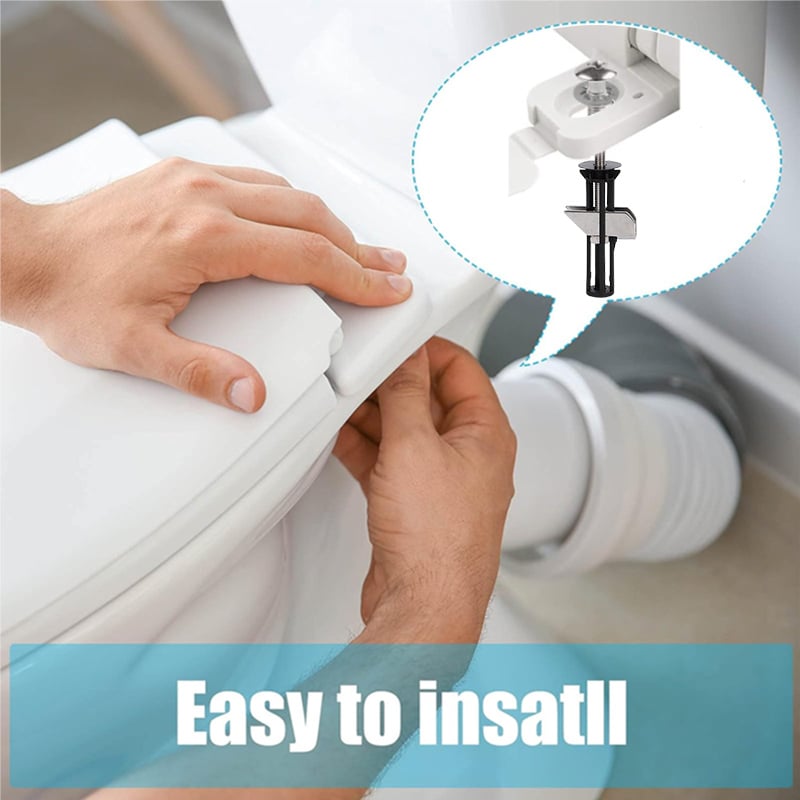 🔩KJØP 1 FÅ 1 GRATIS! 🚽 TOALETTSETESKRUER - Rustfritt stål og universal passform, inkludert skiftenøkkel for enkel montering, ekstra lang holdbarhet 🔧✨