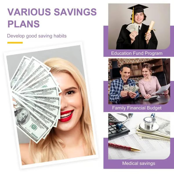 🔥 Hot Sale 50 % RABATT ✉️💸 Spareutfordringsbok med konvolutt