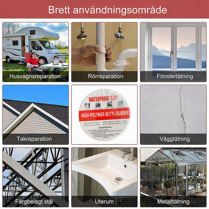 🌧️🏠 Vattentät butyltejp – tätar takläckor, sprickor och skarvar snabbt och enkelt 🔧✨