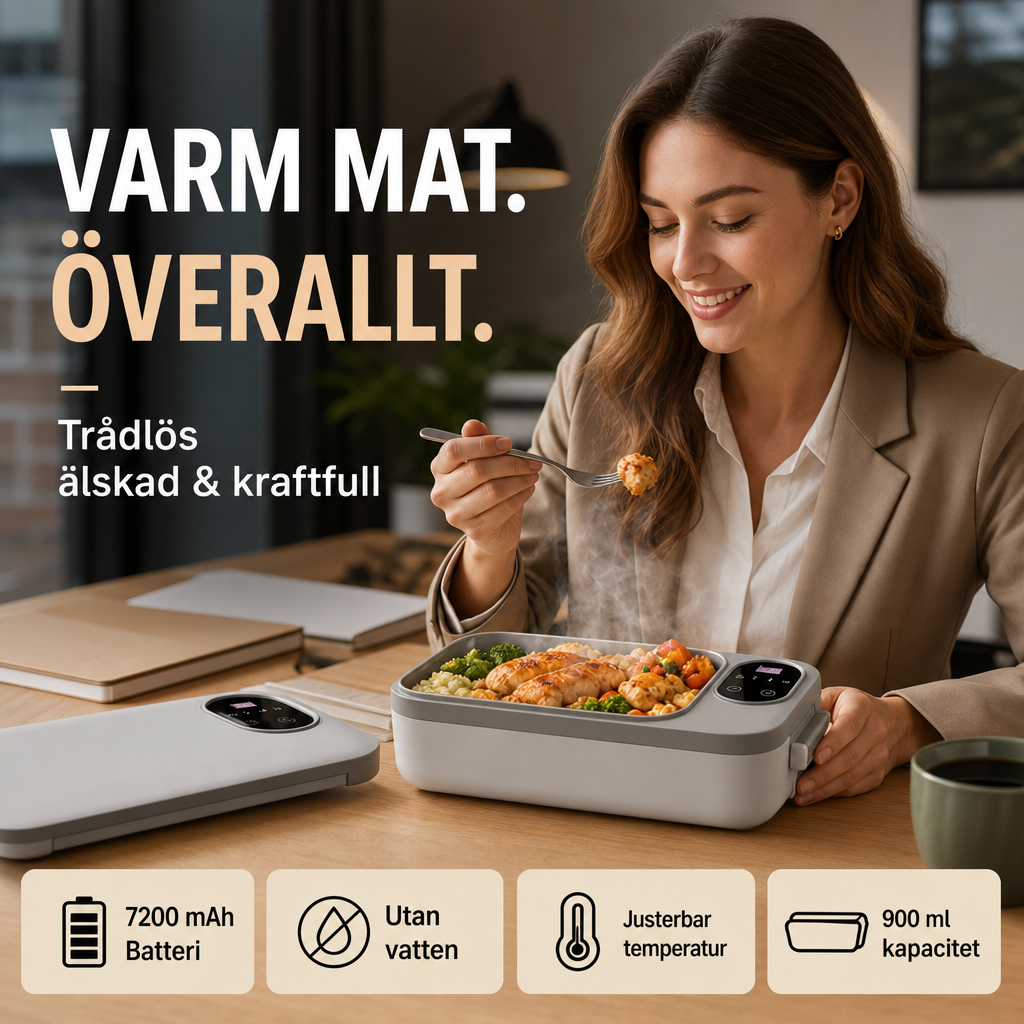 📢📢 50 % RABATT NU! 🍱⚡ Elektrisk matlåda med USB-laddning – självuppvärmande, lätt & perfekt för jobb, skola & resa 🎒