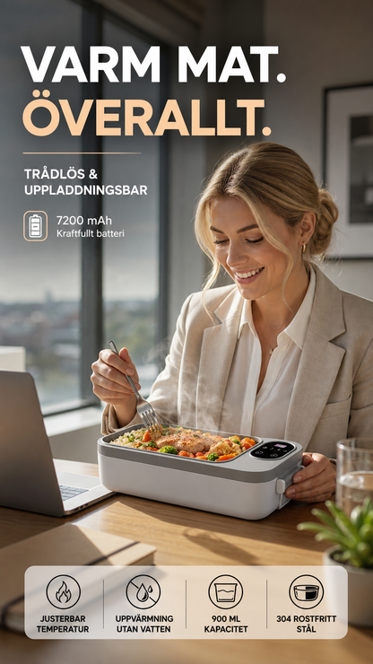 📢📢 50 % RABATT NU! 🍱⚡ Elektrisk matlåda med USB-laddning – självuppvärmande, lätt & perfekt för jobb, skola & resa 🎒