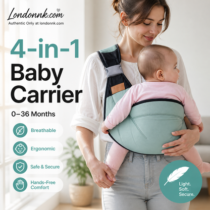 🎉 Rea 2026 – Över 30 000 sålda! 👶 4-i-1-bärsel med god ventilation – 0–36 månader, fram/bak/med barnet vänd inåt/utåt – bekväm och händer-fria för föräldrar och barn! ✨