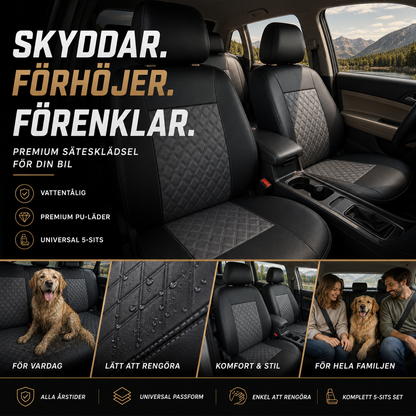 PU-läder bilsätesskydd – lättskött, smutsavvisande och stilrent skydd för bilsäten