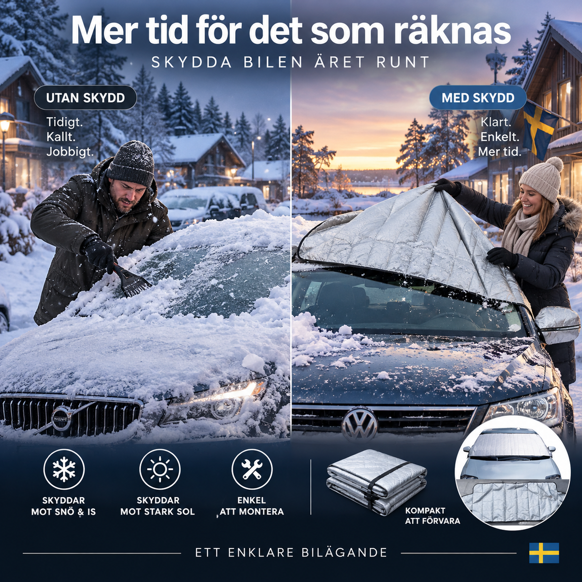 🚗❄️ Främre vindruteskydd för alla årstider – frostskydd, väderskydd & slitstark design för bilar, vans och SUV ☀️✨