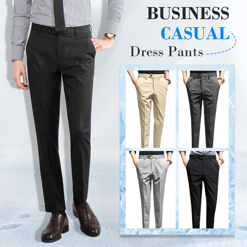 👔✨ BUSINESS CASUAL-KJOLBYXOR – BEKVÄM ELEGANS FÖR VARJE DAG! 🔥 Justerbart resårband – FRAKTFRITT vid köp av 2 par!